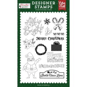 Echo Park - Christmas Express - Stamp Set, Hello Santa Claus