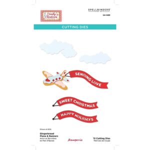 Stamperia - Candy Christmas - Spellbinders Cutting Dies, Plane & Banners