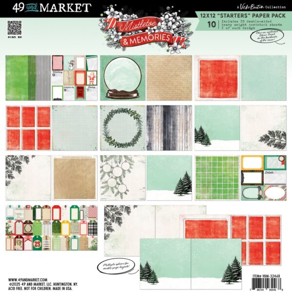 49 & Market - Vicki Boutin Mistletoe & Memories - 12×12 Starters Collection Pack