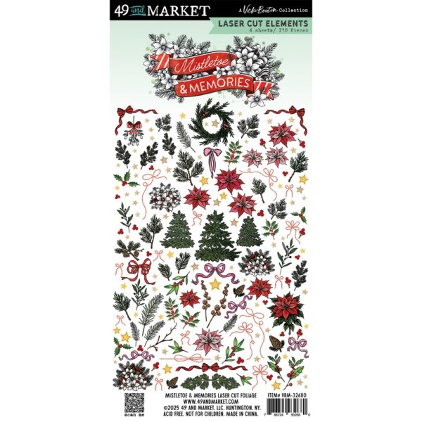 49 & Market - Vicki Boutin Mistletoe & Memories - Laser Cut Foliage