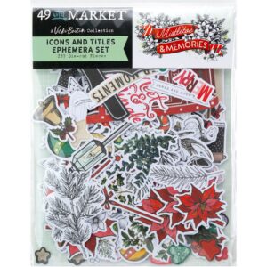 49 & Market - Vicki Boutin Mistletoe & Memories - Icons and Titles Ephemera Set