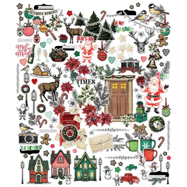 49 & Market - Vicki Boutin Mistletoe & Memories - Icons and Titles Ephemera Set - Image 3