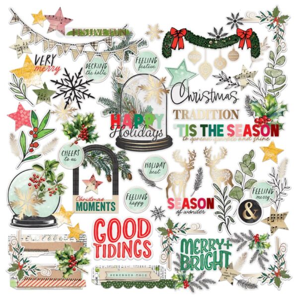 49 & Market - Vicki Boutin Mistletoe & Memories - Foiled Die-Cut Assortment - Image 2