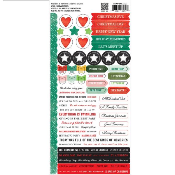 49 & Market - Vicki Boutin Mistletoe & Memories - Cardstock Stickers - Image 2