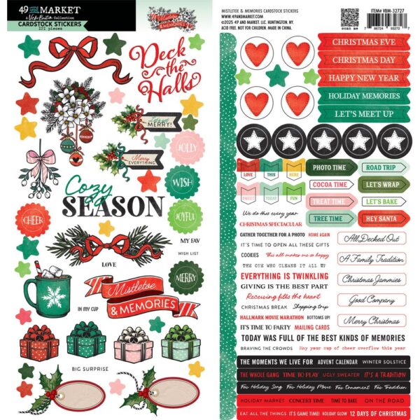 49 & Market - Vicki Boutin Mistletoe & Memories - Cardstock Stickers - Image 3