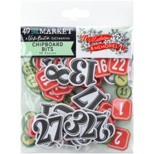 49 & Market - Vicki Boutin Mistletoe & Memories - Chipboard Bits