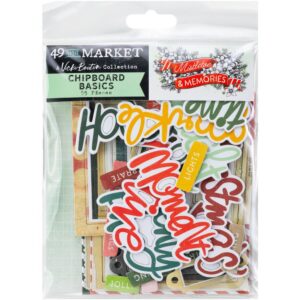 49 & Market - Vicki Boutin Mistletoe & Memories - Chipboard Basics