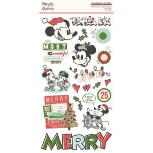 Simple Stories - Classic Mouse Christmas - Chipboard Stickers