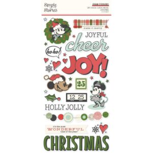 Simple Stories - Classic Mouse Christmas - Foam Stickers