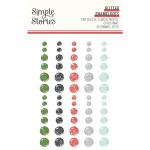 Simple Stories - Classic Mouse Christmas - Glitter Enamel Dots