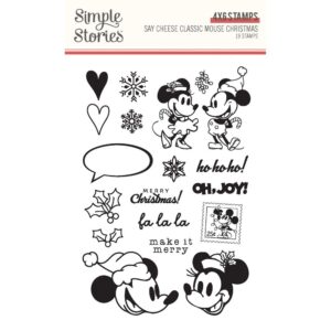 Simple Stories - Classic Mouse Christmas - Clear Stamps