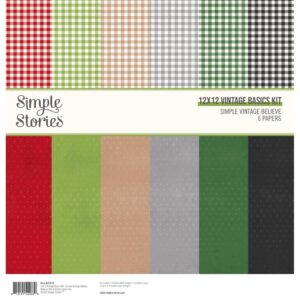 Simple Stories - Simple Vintage Believe - Basics Kit 12"X12"