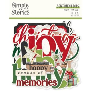 Simple Stories - Simple Vintage Believe - Sentiment Bits