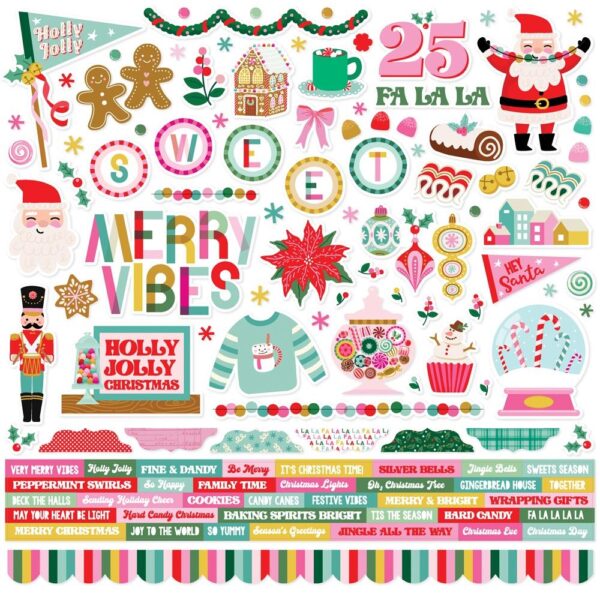 Simple Stories - Hard Candy Christmas - Collection Kit 12"X12" - Image 8