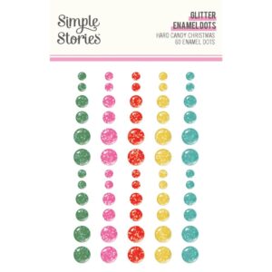 Simple Stories - Hard Candy Christmas - Enamel Dots