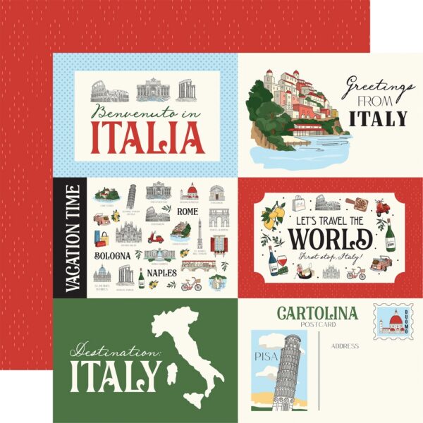 Carta Bella - Italy - Collection Kit 12X12" - Image 3