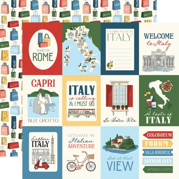 Carta Bella - Italy - Collection Kit 12X12" - Image 5