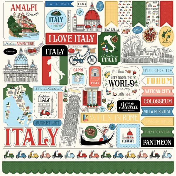Carta Bella - Italy - Element Stickers 12x12