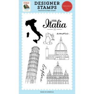 Carta Bella - Italy - Stamp Set, Viva Italia