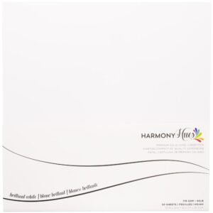 Harmony Hues 65# Cardstock 12"X12", 50/Pkg - Brilliant White