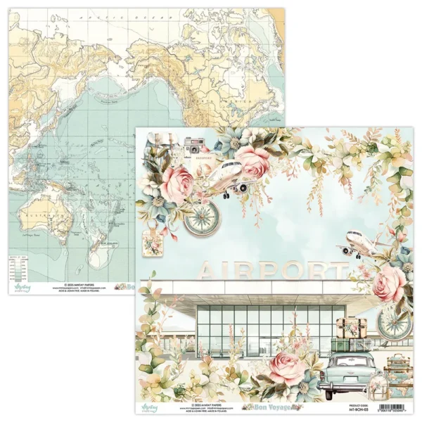 Mintay Papers - Bon Voyage - 12×12″ Paper Set - Image 3