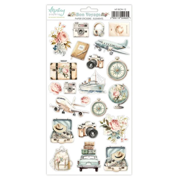 Mintay Papers - Bon Voyage - Paper Stickers, Elements