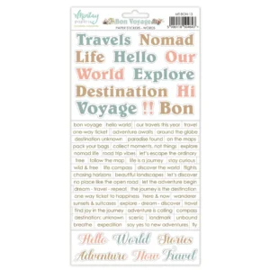 Mintay Papers - Bon Voyage - Paper Stickers, Words