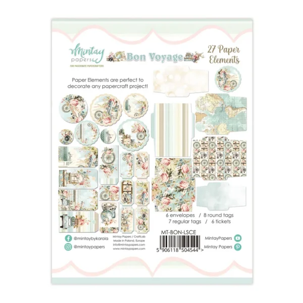 Mintay Papers - Bon Voyage - Paper Elements - Image 2