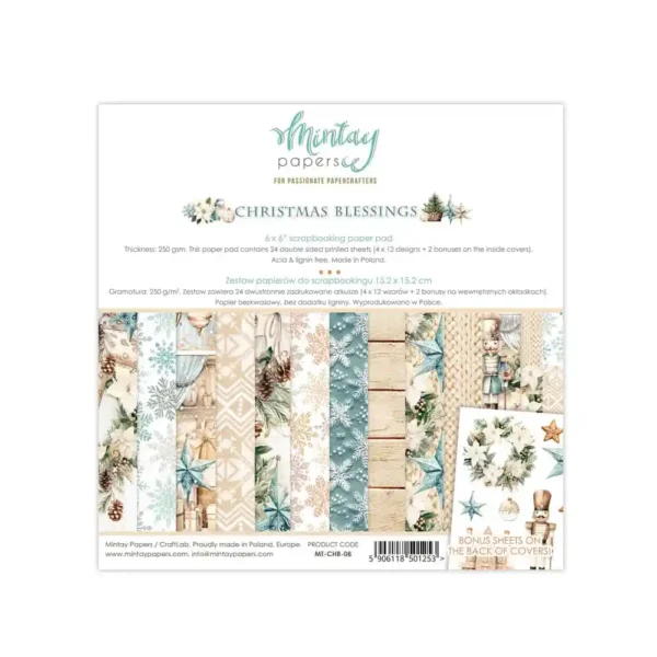 Mintay Papers - Christmas Blessings - 6x6" Paper Pad