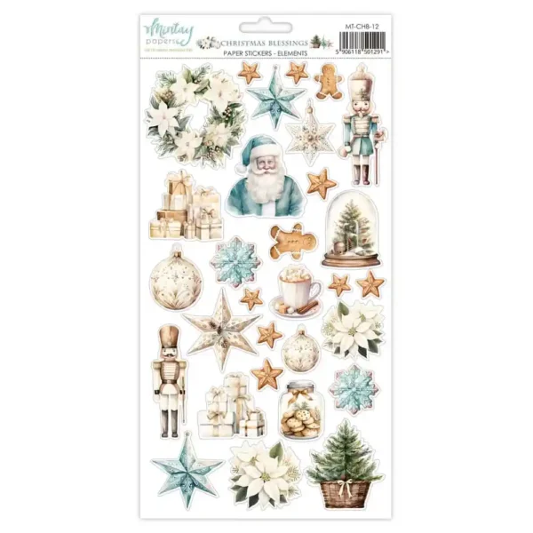 Mintay Papers - Christmas Blessings - Paper Stickers, Elements