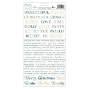 Mintay Papers - Christmas Blessings - Paper Stickers, Words
