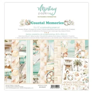 Mintay Papers - Coastal Memories - 12x12" Paper Set