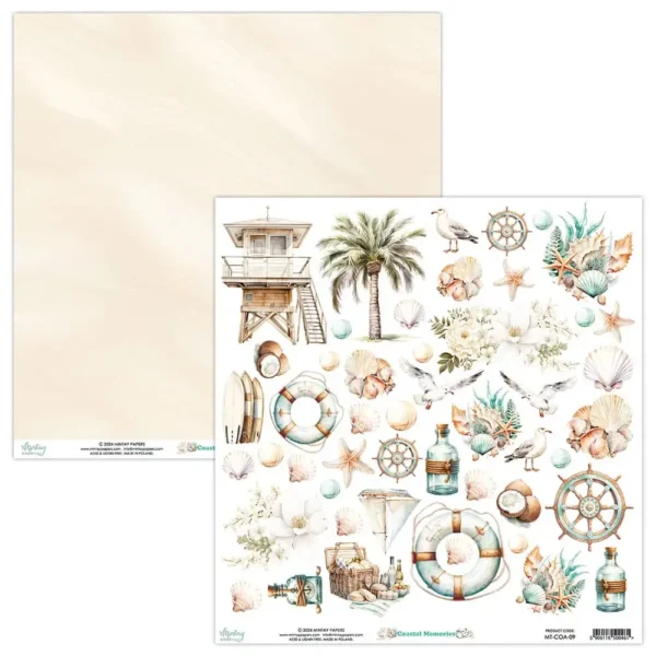 Mintay Papers - Coastal Memories - 12x12" Paper Set - Image 3