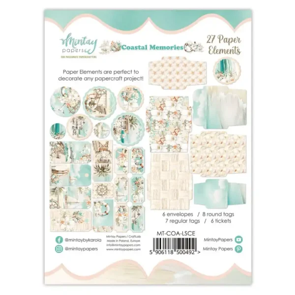 Mintay Papers - Coastal Memories - Paper Elements - Image 2