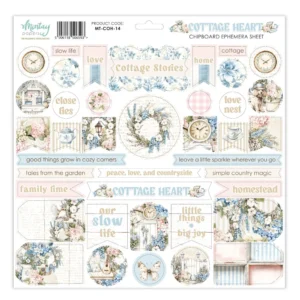 Mintay Papers - Cottage Heart - Chipboard Ephemera Sheet