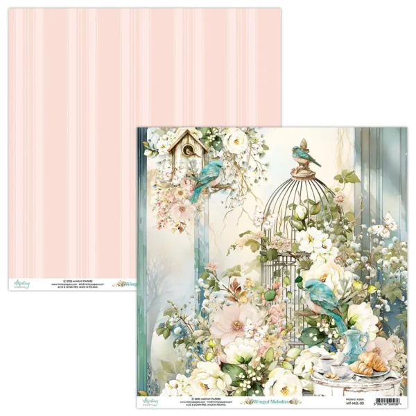 Mintay Papers - Winged Melodies - 12×12″ Paper Set - Image 6