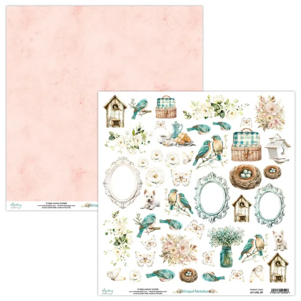 Mintay Papers - Winged Melodies - 12×12″ Paper Set - Image 2