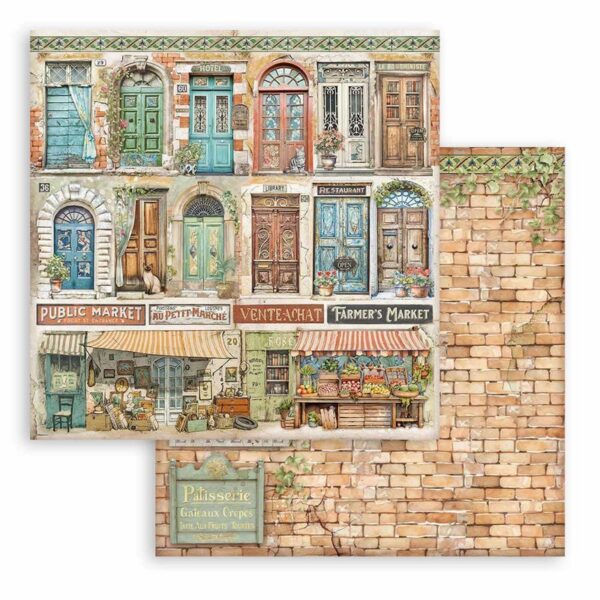 Stamperia - 12x12″ Paper Pad, Double Sided - Art Of Travelling - Image 7