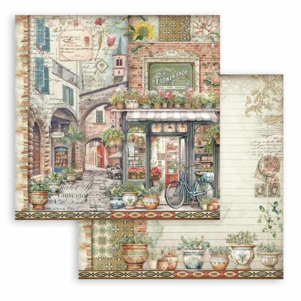 Stamperia - 12x12″ Paper Pad, Double Sided - Art Of Travelling - Image 8