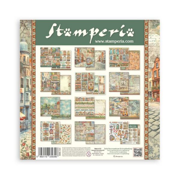 Stamperia - 12x12″ Paper Pad, Double Sided - Art Of Travelling - Image 2