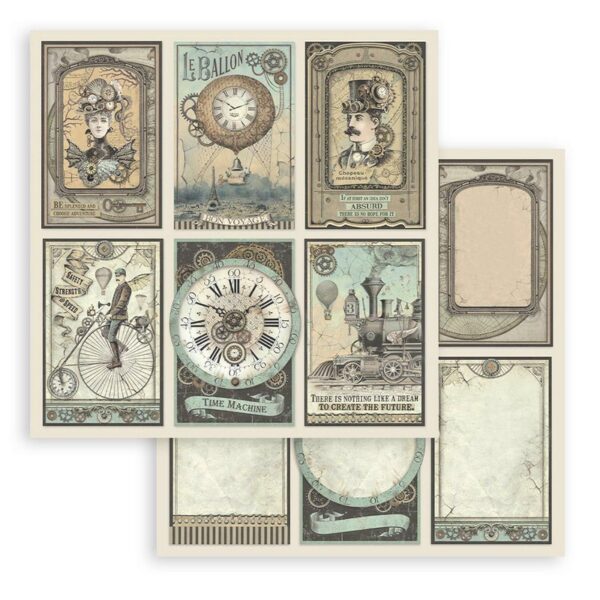 Stamperia - 12x12″ Paper Pad, Double Sided - Voyages Fantastiques - Image 3