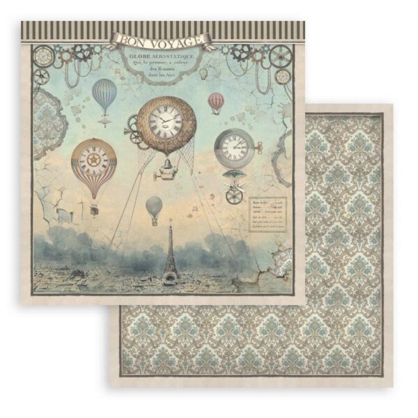 Stamperia - 12x12″ Paper Pad, Double Sided - Voyages Fantastiques - Image 4