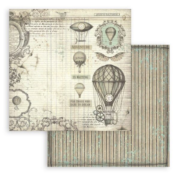 Stamperia - 12x12″ Paper Pad, Double Sided - Voyages Fantastiques - Image 5