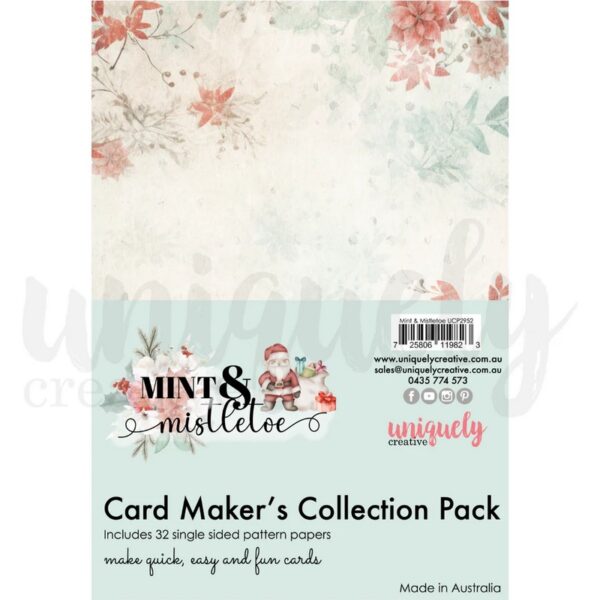 Uniquely Creative - Mint & Mistletoe - Card Maker's Collection Pack (A5 Size)