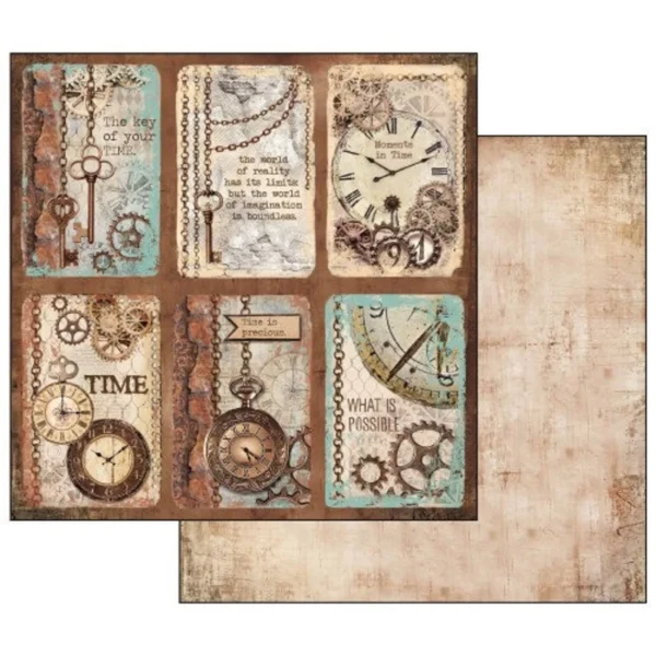 Stamperia - 12x12″ Paper Pad, Double Sided - Clockwise - Image 2