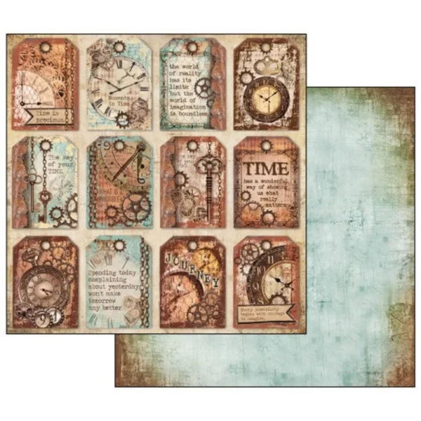 Stamperia - 12x12″ Paper Pad, Double Sided - Clockwise - Image 4