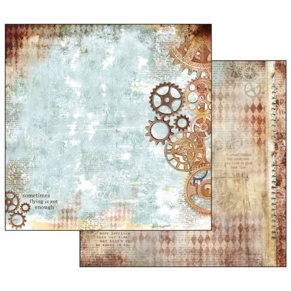 Stamperia - 12x12″ Paper Pad, Double Sided - Clockwise - Image 6