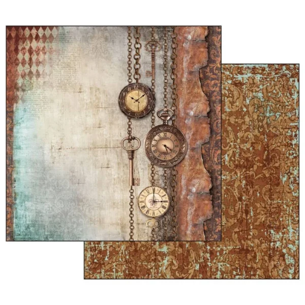 Stamperia - 12x12″ Paper Pad, Double Sided - Clockwise - Image 7