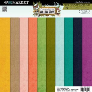 49 & Market - Curiosities In Willow Grove - 12×12 Staples Pack