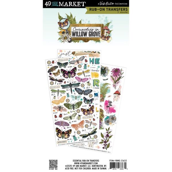 49 & Market - Curiosities In Willow Grove - Rub-on Transfers, Essential